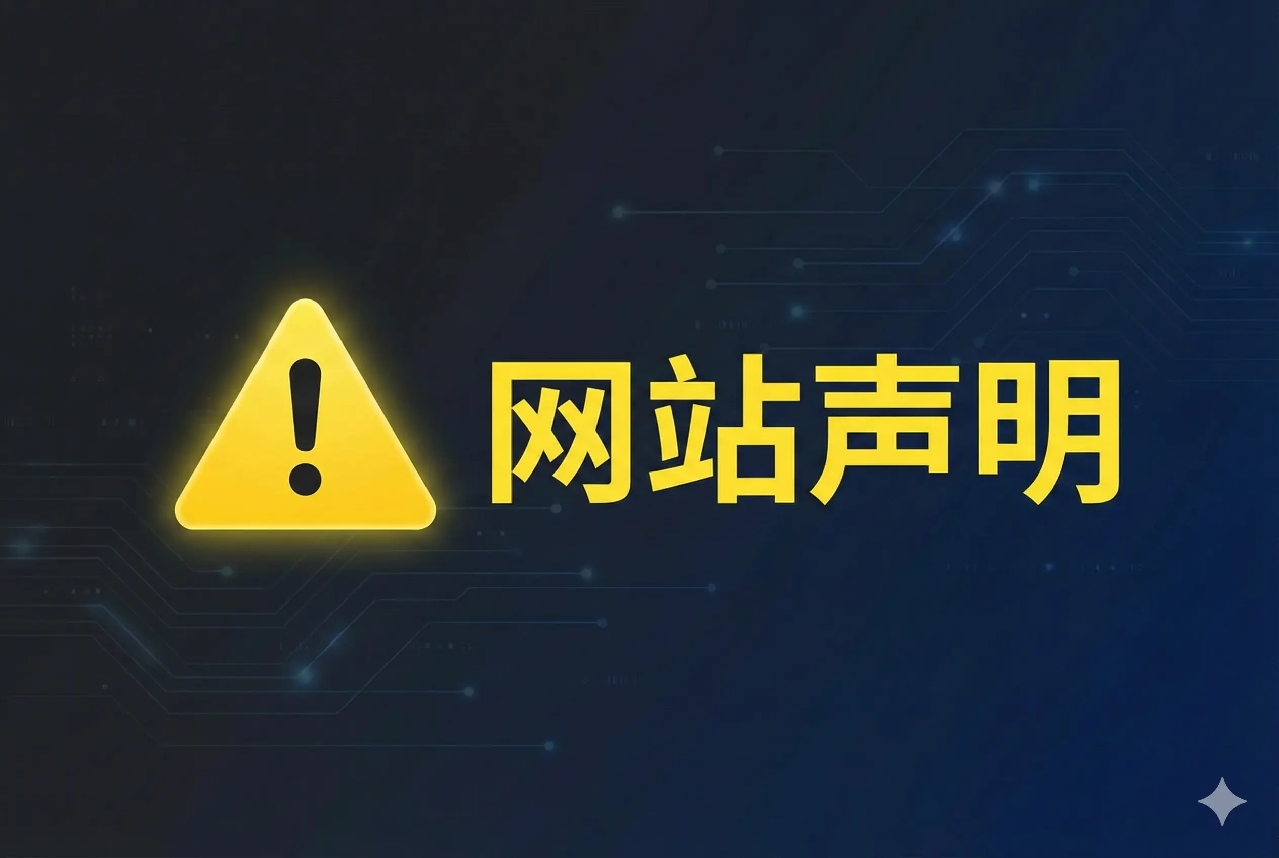 ⚠️网站声明